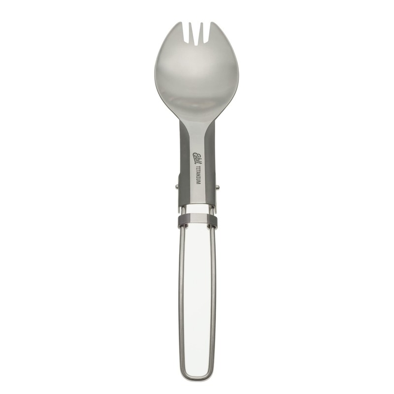 Esbit titanium cutlery folding fork/spoon
