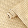 Wallercity Brown/Yellow Rattan Peel and Stick Wallpaper Basket Weave Rattan