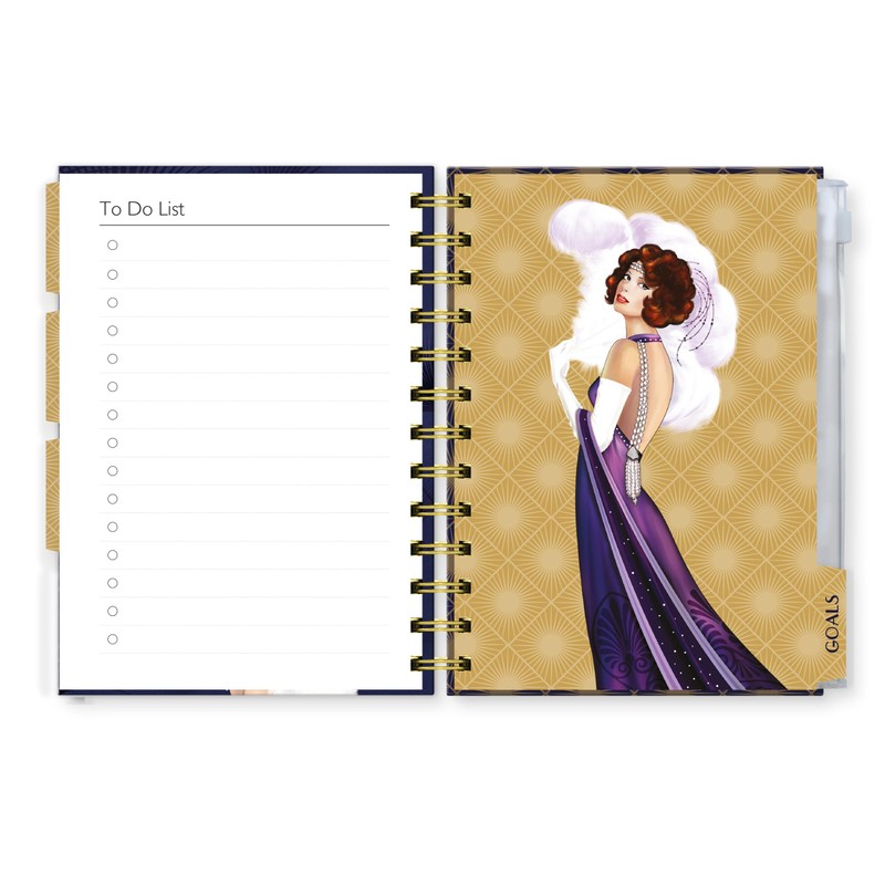 Claire Coxon Art Deco 2026 Organiser Diary | Hardback Weekly