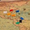 Drawing Pins 100pcs,Yellow Flag Map Push Pins,Travel Map Pins,Push Pins