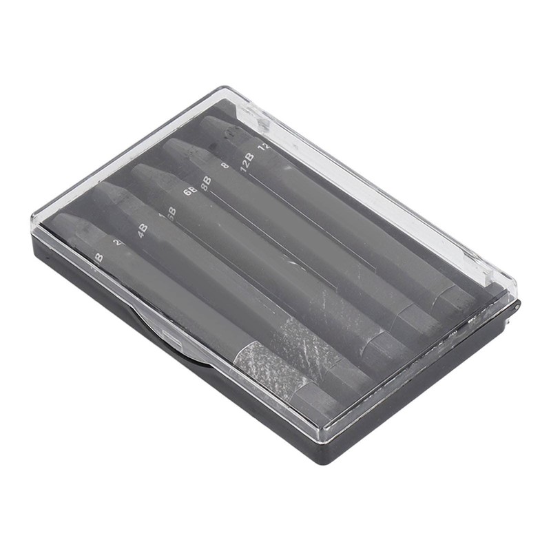 HEEPDD 5Pcs Graphite Sticks, 2B 4B 6B 8B 12B Water
