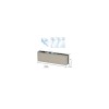 C.R. Laurence CRL Brushed Stainless Adjustable North American Top Door Patch Fitting PH20CBS