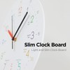 mooas 3D Numbers Modern Wall Clock, 12" Silent Non-Ticking Sweep