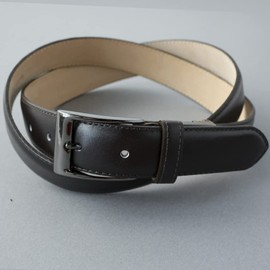 Vincent Crafted Nagasawa Belt Industries, Made in France, Anonay, Boxcalf Leather, Genuine Leather, 1.2 inches (30 mm) Wide Belt, Men's, Business Belt, Gentleman's Business Belt,, dark brown