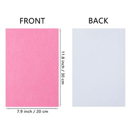 Jtnohx Self Adhesive Felt Sheets, 11 Pieces Stiff Sticky Felt, 8"x12" Fabric Square with Adhesive Backing for Crafts, Drawer Liner for Jewelry Box Drawer DIY (Pink)