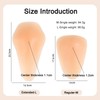 POMAMZ Silicone Knee Pads,Adhesive Knee Brace KneePad for Skiing Skating,Snowboarding,Ateboarding,Roller