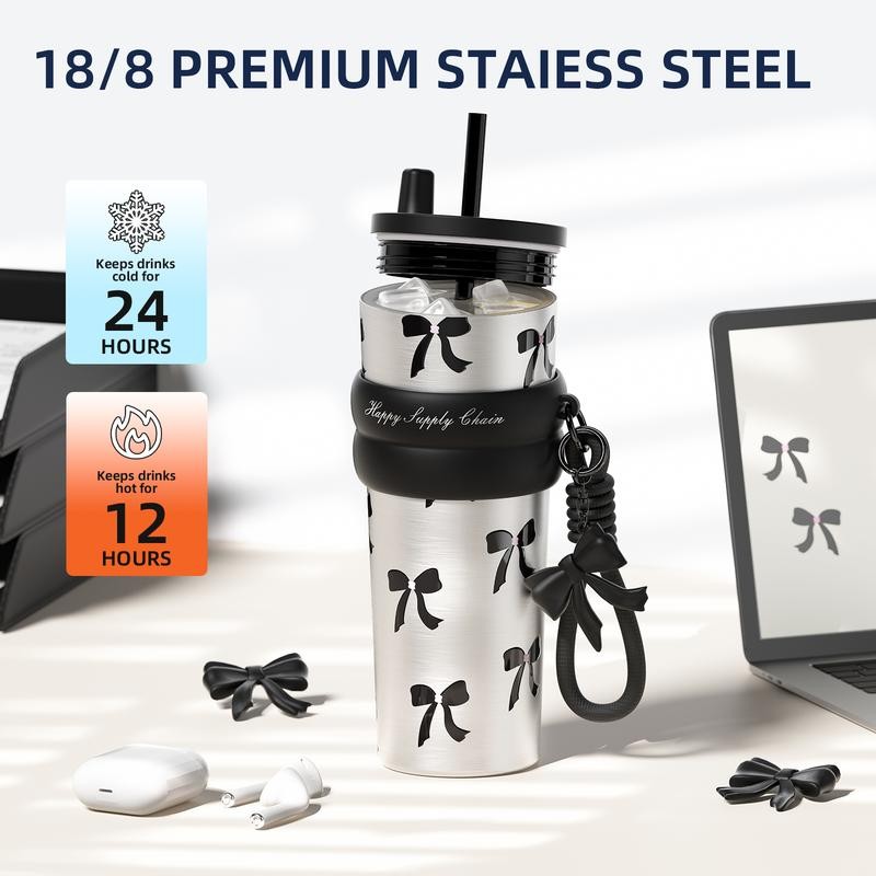 [Sidagar] 24oz Insulated Water Bottle – Cute Stainless Steel Tumbler