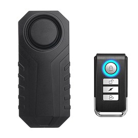 Sarini Bike Alarm System, 113dB Super Loud 7 Level Sensitivity with Remote Control for Bicycle, Motorcycle, Car Door Security Protection System