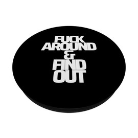 F A and F O FAFO funny saying for ppl who love to curse cuss PopSockets Adhesive PopGrip