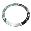 38mm Diameter GMT Watch Bezel Insert Ring Black Green Base