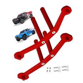 ARRCat Metal Front & Rear Body Mounts Set for 1/10 Arrma Senton 4X4 Mega550,1/10 Arrma Senton 4X4 3S, RC Hops Up Upgrades Part,(Red) Replace #AR320407