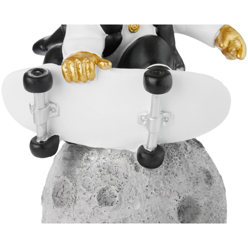 BRUBAKER Decorative Astronaut Skateboarder on the Moon 24 cm Spaceman