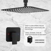 Black Ceiling Shower System Shower Faucet GGStudy Bathroom Luxury Rain