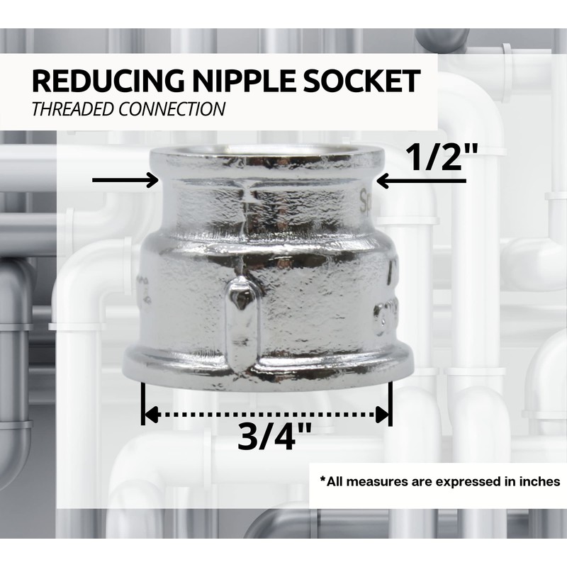 DOJA Barcelona Reducing sleeve 3/4 to 1/2 | water connection