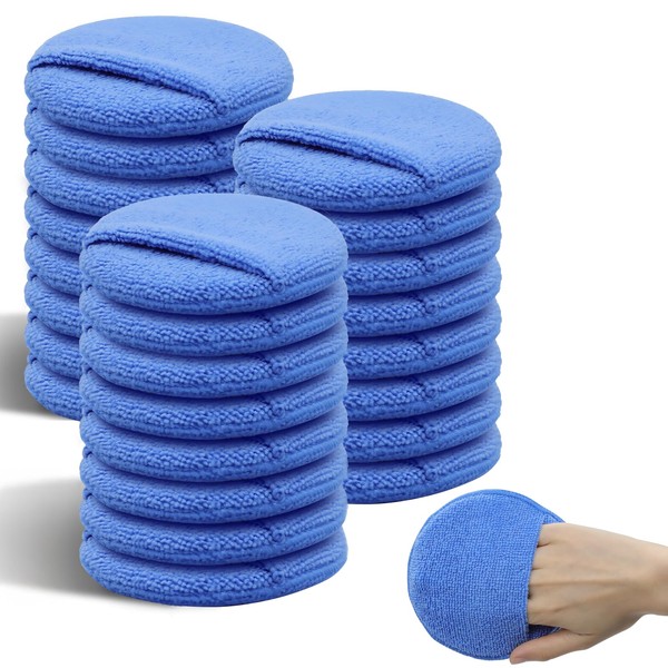 Eikovia Microfiber Wax Applicator Pad, 24Pack Car Wax Applicator Pads