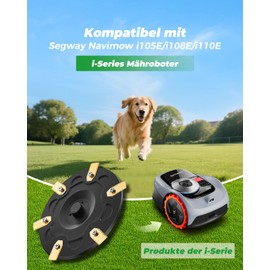 Yivy Robot Lawnmower Blade Plates + 30 Blades, Compatible with Segway Navimow i105E, i108E & i110E Blade Disc, Lawn Robot Turntable