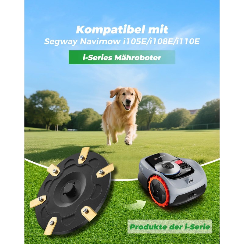 Yivy Robot Lawnmower Blade Plates + 30 Blades, Compatible with