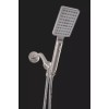 Zoe Industries Square Voyager Rain Shower Head - Brushed Nickel