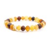 Baltic Amber Bracelet for Adults Made on Elastic Band- Natural