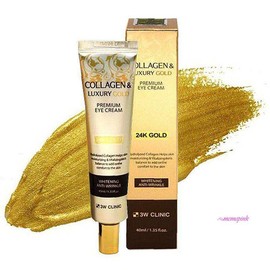Mimi Shop Y01 3W 24K luxury eye cream collagen gold 40ml fgh347 / 3W 24K 럭셔리 아이크림 콜라겐 골드 40ml fgh347