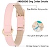 Leather Dog Collar Adjustable Soft Leather Padded Collar Heavy Duty
