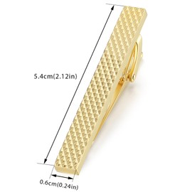 HONEY BEAR Men's Tie Clip Tie Clips 5 cm / 5.4 cm Silver/Gold, copper, No Gemstone