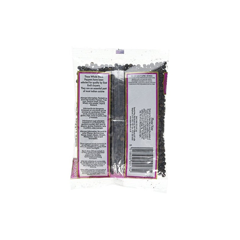 East End Black Pepper Whole, 100g