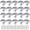 20Pcs Kitchen Door Knobs Cupboard Knobs Silver Cupboard Handles Chrome