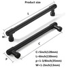 khtumeware 10 Pack 5 Inch(128mm) Hole Centers Kitchen Cabinet Handles,