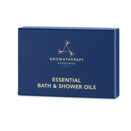 Aromatherapy Associates Essential Bath and Shower Oils Gift Collection. 3 Premium Bath and Shower Oils (0.3 fl oz each) in a Gift Box