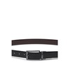 HUGO Men's Elvio-U Reversible Leather Belt with Logo Bridge, Black