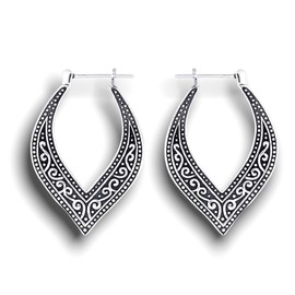 Silver Earrings Vintage 925 Sterling Hanging Approx. 3.1 cm Exclusive Jewellery Box