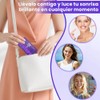 LUSCR Purple Teeth Whitening Strips, 7Pares-14 Tira Tiras Blanqueadoras De