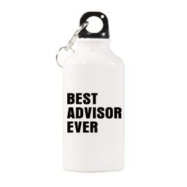 Elvoes Sports Water Bottles Best Advisor Water Bottle BPA Free Stainless Steel Bottle with Cap Wild Mouth Advisor Gifts Great for Sport Home Travel Outdoors (400ml/17oz)