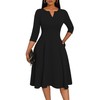 Nmoder Midi Dresses for Women A-Line Fit and Flare Casual