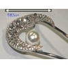 Kanzashi Hair Ornament, Silver Pearl Style 221, Hairpin for Japanese