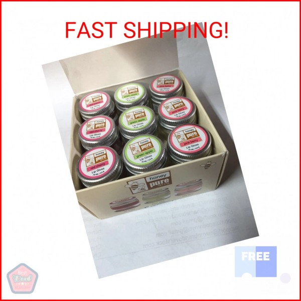 Honey Pure Spring Lip Gloss, 6 Red Cherry, 6 Green