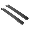 Front Bumper Headlight Trim Panels Black 1 Pair Replacement for