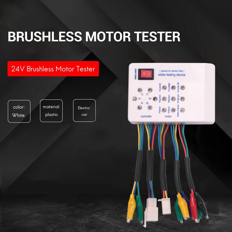 Pvcqjkd 24V/36V/48V/60V/72V Electro Car E-Bike Scooter Brushless Motor Controller Tester