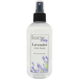 Lavender Linen Spray, 8 ounces - Eclectic Lady Sheet and Linen Spray - No Artificial Colors, Parabens, or Preservatives - Long-Lasting Scent for Bed, Fabric & Pillow