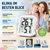 Antonki Set of 2 Thermometers, Hygrometers, Indoor Room Thermometer