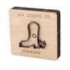 Leather Punching Die Shoe Shaped Alloy Steel Blade Birch Base