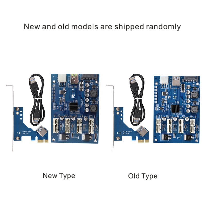 PCI-E 1X to 4X PCIe USB3.0 Converter Extender Adapter Card