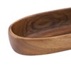 Wooden Serving Tray Easy Cleaning Boat Shape Wooden Food Plate