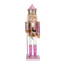 Kurt S. Adler Kurt Adler 15-Inch Pink Nutcracker, Multi