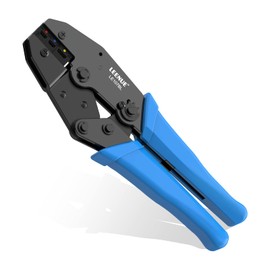 LEENUE Wire Crimping Tool, Ratchet Crimping Tool for Insulated Terminal Connectors 10-22 AWG (0,5-6mm²), Wire Crimper for Electrical and Mechanical Work