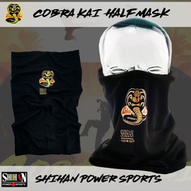 FACE MASK COBRA KAIS Half mask - Karate Kid Mr Miyagi Daniel Movie Novelty 1 Size Senior