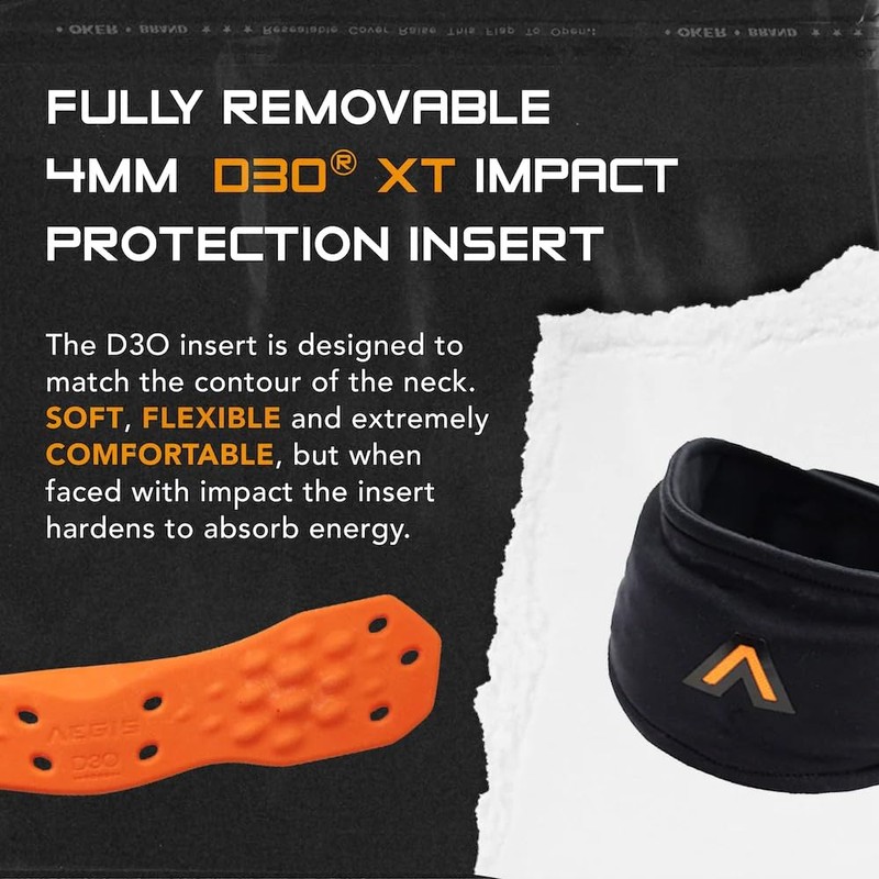 Interceptor (Bibless) Hockey Neck Guard/Protector Featuring D3O(L/XL)