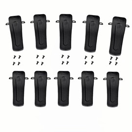 10Pack Belt Clip Compatible with Baofeng BF-888S BF-666S BF-777S with RETEVIS H-777 Walkie Talkie Two Way Radio(with Screws)