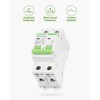 12V-110V DC Miniature Circuit Breaker, 60 Amp 2 Pole Battery